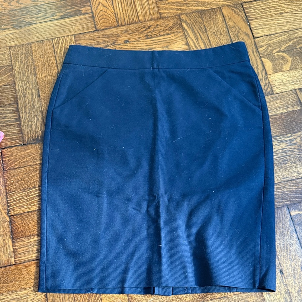 J. Crew Classic Navy Pencil Skirt